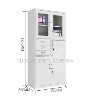 Cabinets: 2-Door Steel Storage Data Cabinet With Safe