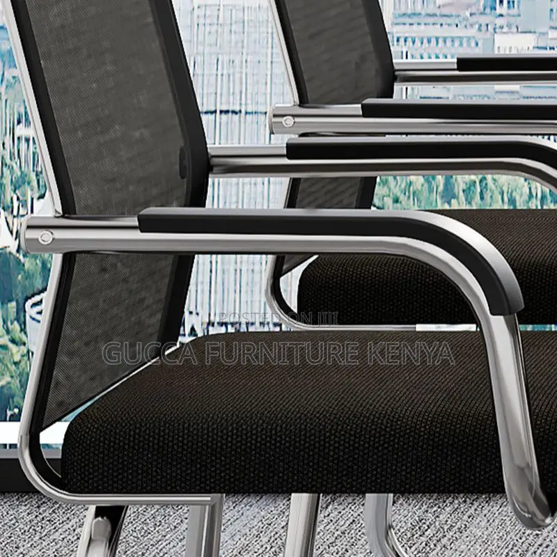 Office Chairs: Modern Simple Fixed Mesh Office Guest Chair