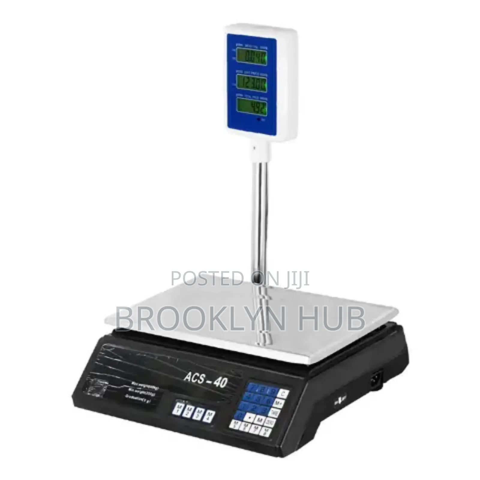 40 Kg Weighing Scale With a Pole and LCD Display