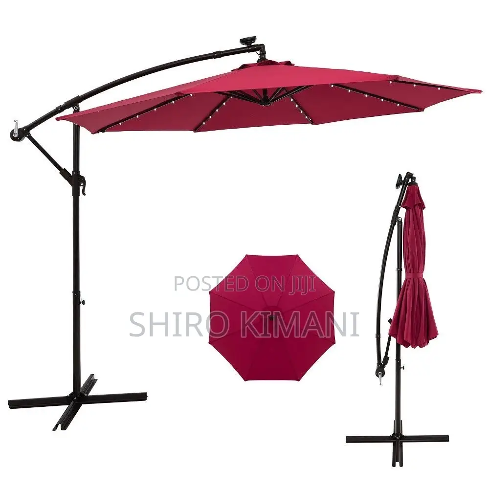 Parasol With LED Solar Lights