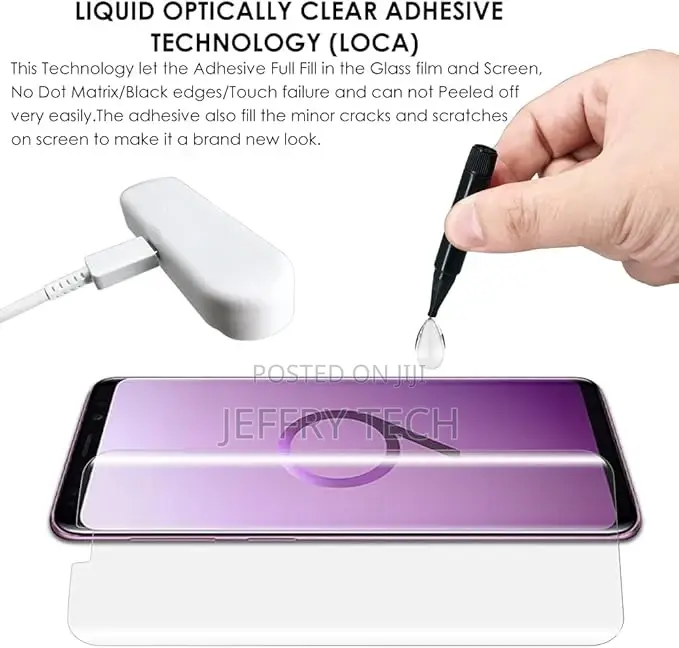 Full Glue Galaxy S9 Screen Protector Tempered Glass