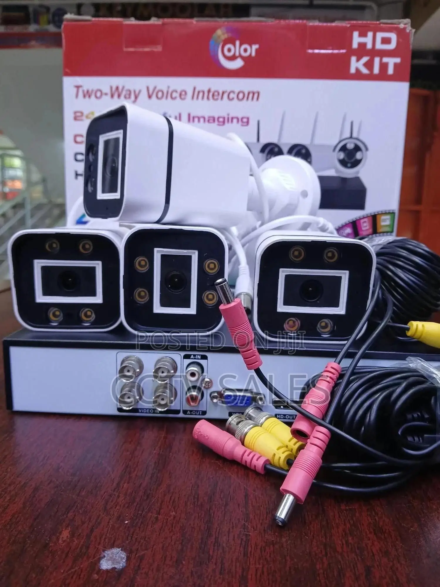 H.265+ Color Vu Full Color CCTV Camera 4 Channel Kit