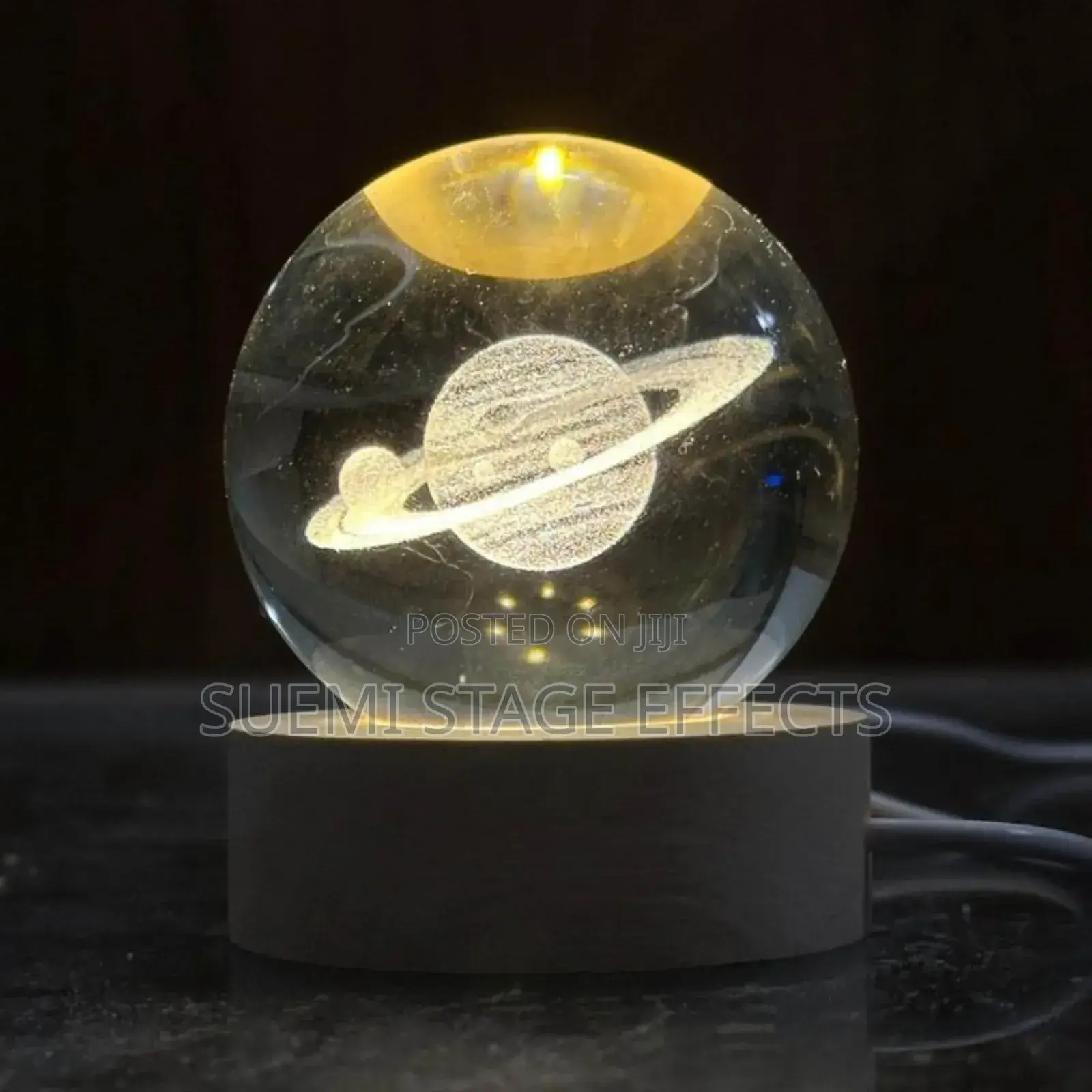 Saturn Planet Design 60mm Crystal Ball Light – Elegant Décor