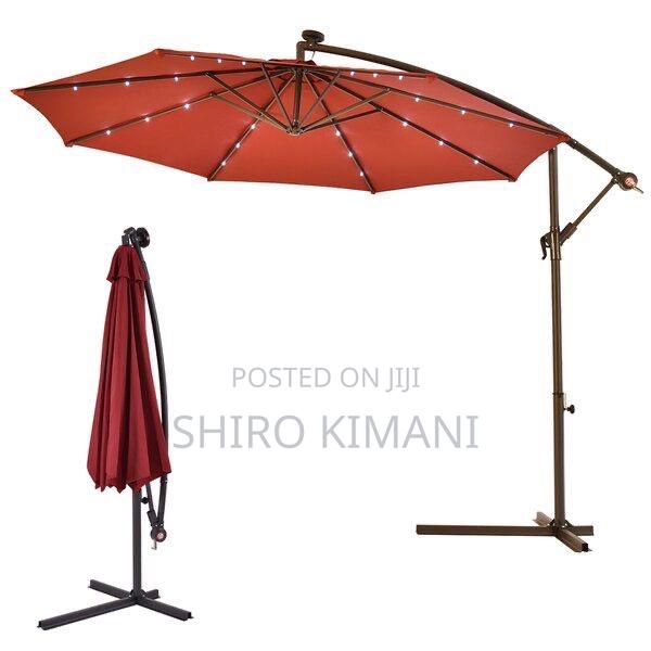Parasol Umbrella With Led Solar Lights