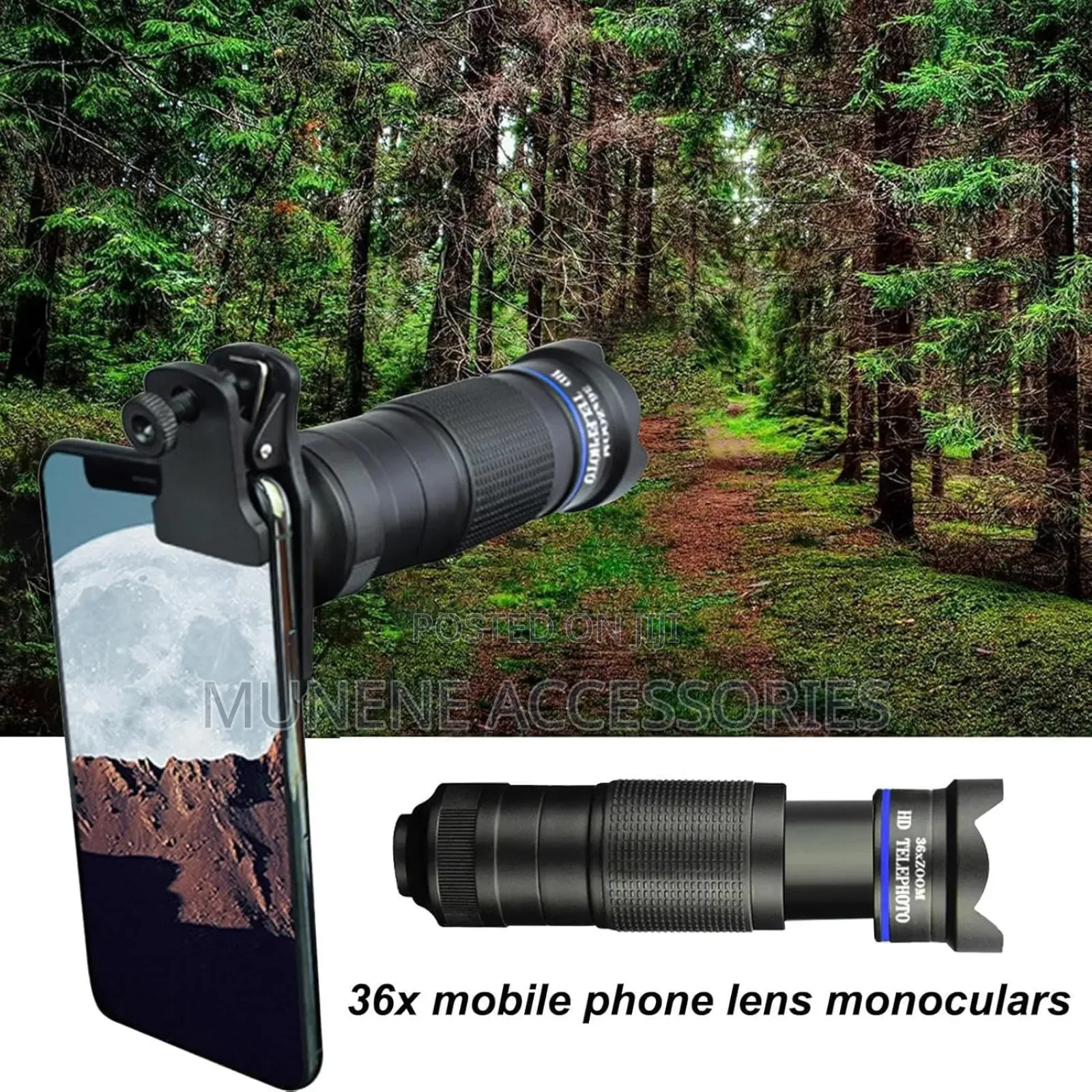 36X Telephoto Phone Zoom Magnifying Lens Phone Holder Tripod
