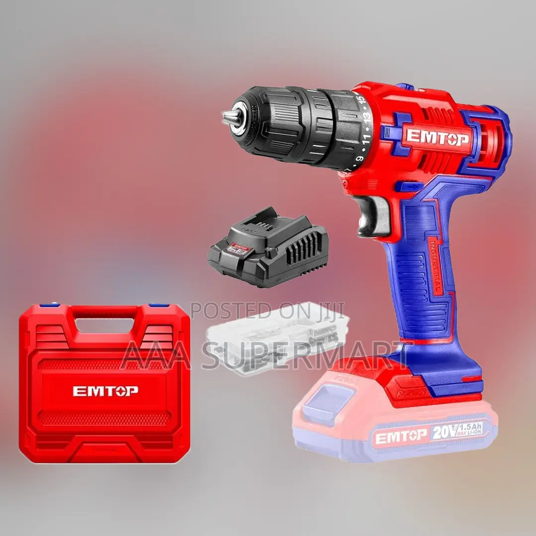 Emtop Ecdl620012 Lithium Ion Cordless Drill