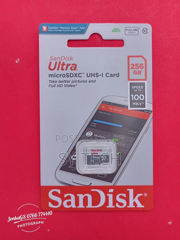 256GB Sandisk Memory Card - main view