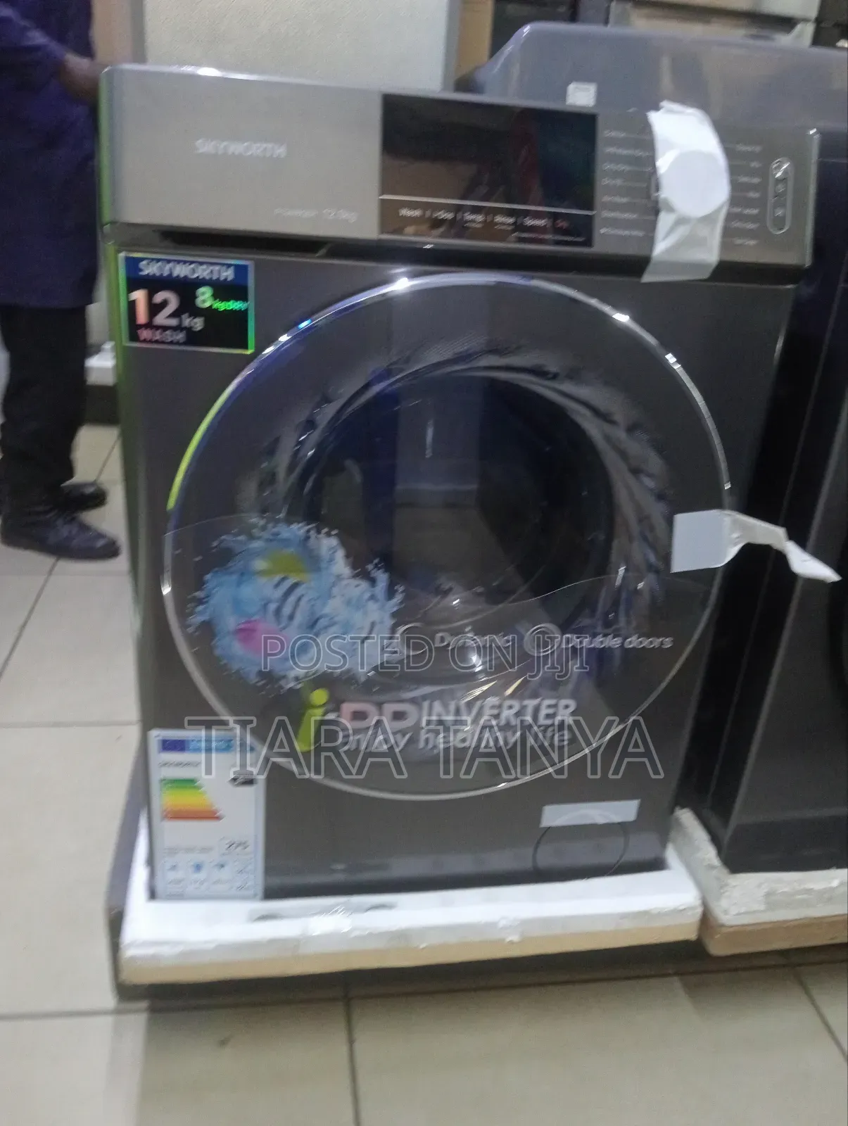 Skyworth 12kg Front Load Washer and 8kg Dryer