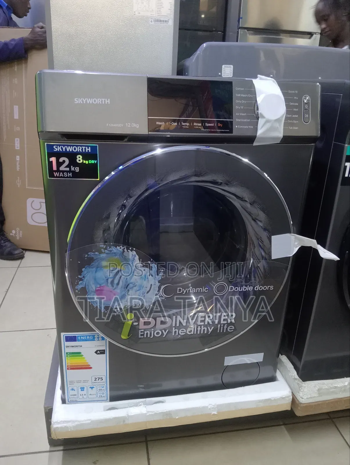 Skyworth 12kg Front Load Washer and 8kg Dryer