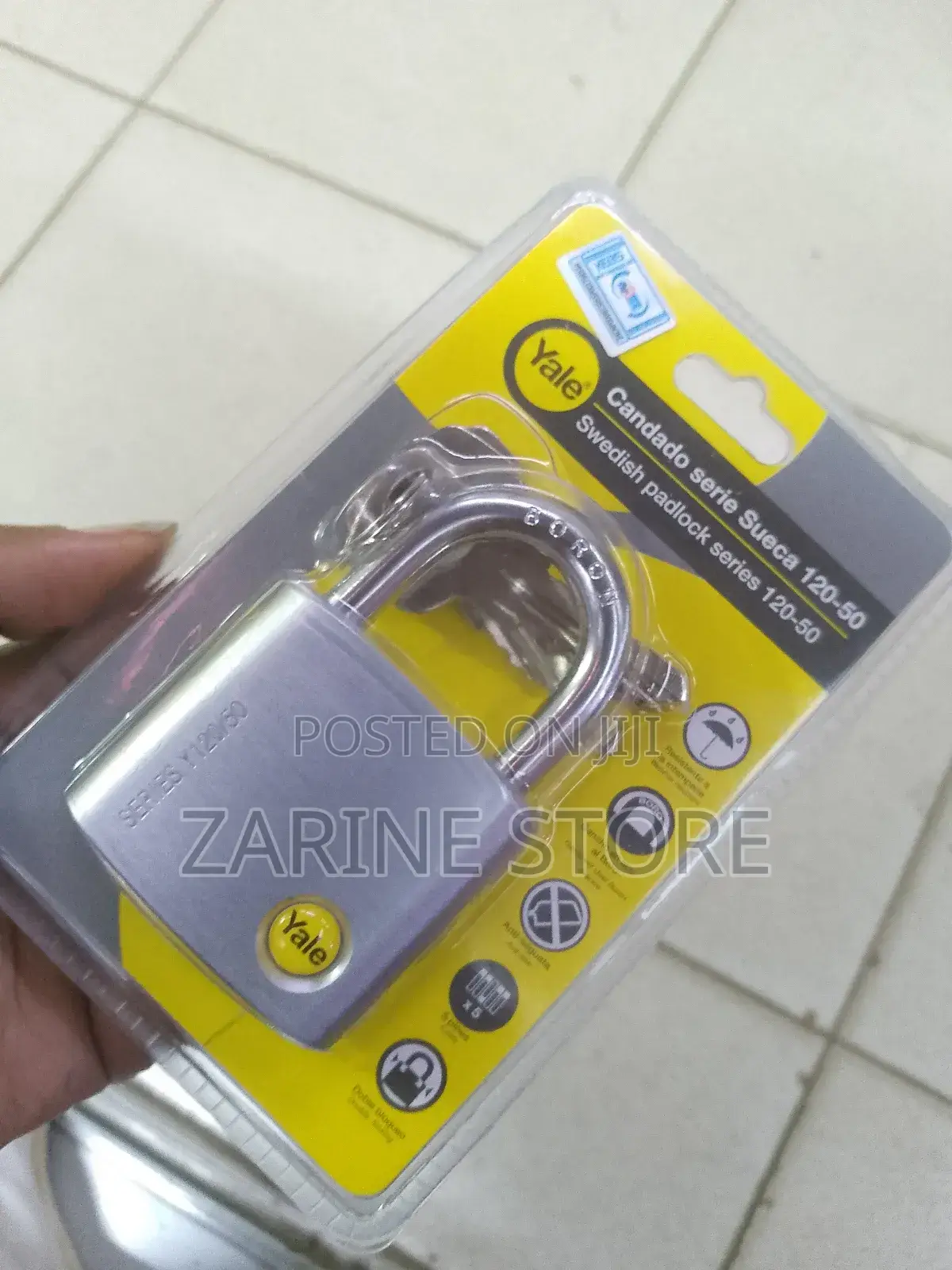 Yale Hardened Steel 50mm Padlock Commercial Residential