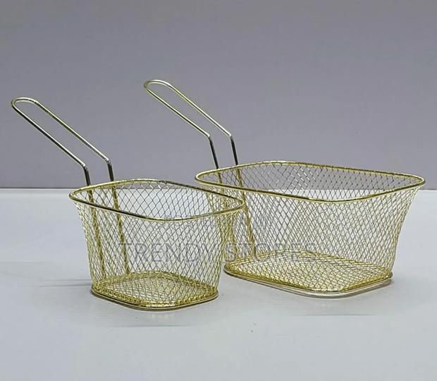 Gold Stainless Steel Fries Basket