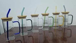 400ML Square Mug With Straw - thumbnail 2