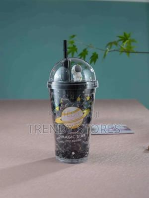 Black 500ML Astronaut Cup With Straw - thumbnail 2