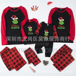 Grinch Themed Christmas Pajamas - thumbnail 2