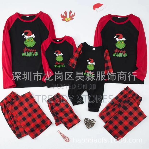 Grinch Themed Christmas Pajamas - main view