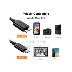 Micro B USB C 3.0 Cable 5gbps External Hard Drive Disk HDD