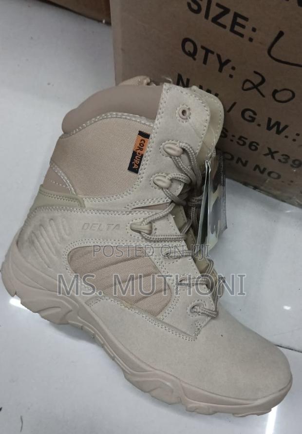 Delta Military Tactical Leather Boot - Brown Sizes 40-45 - thumbnail 3