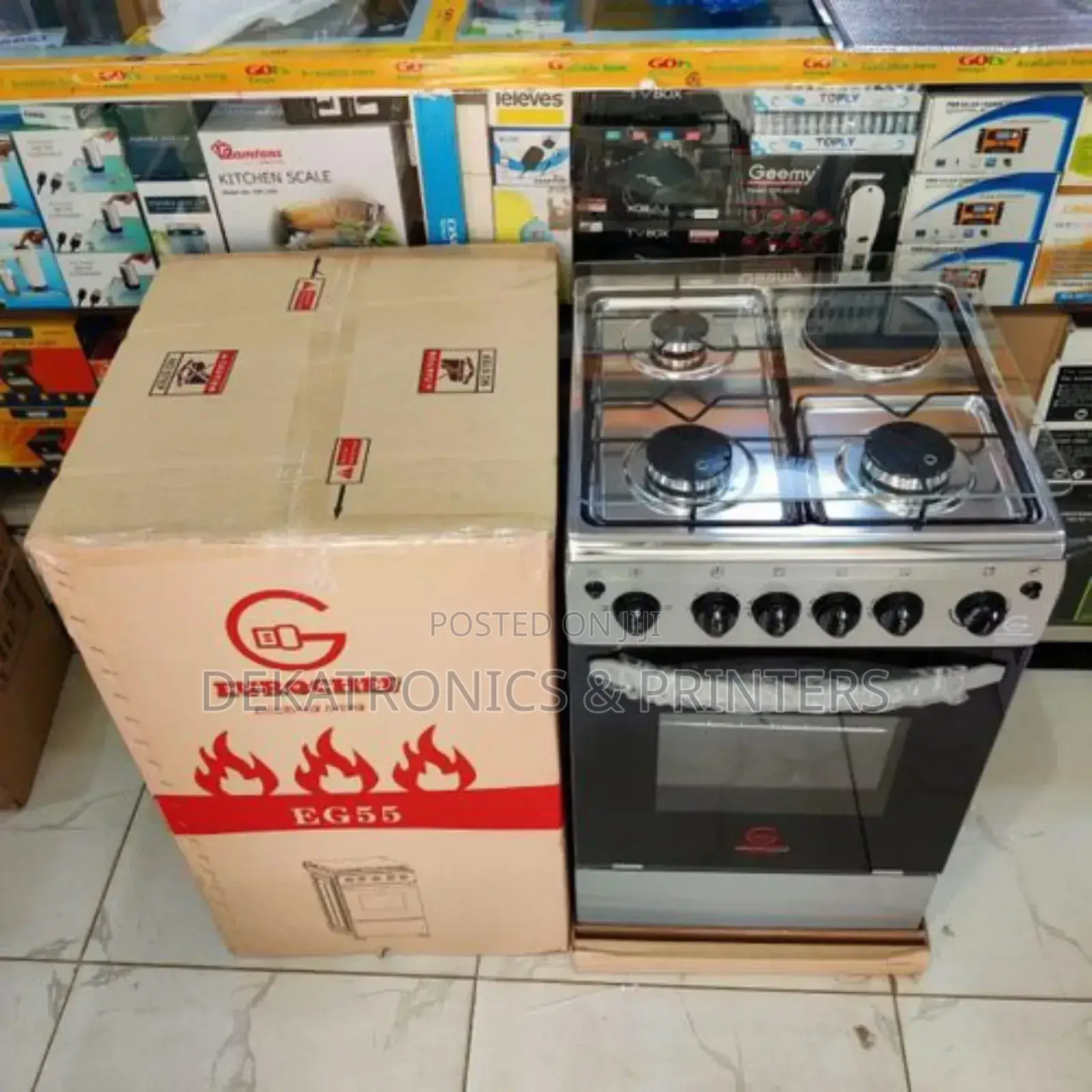 Eurochef Cooker (50by55) With Electric Oven