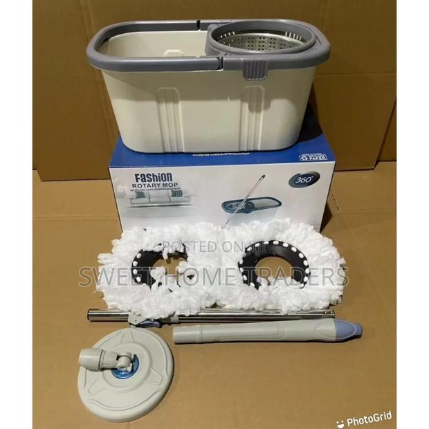 Bucket Washer Spin Cleaning Mop Strong Handle - main view