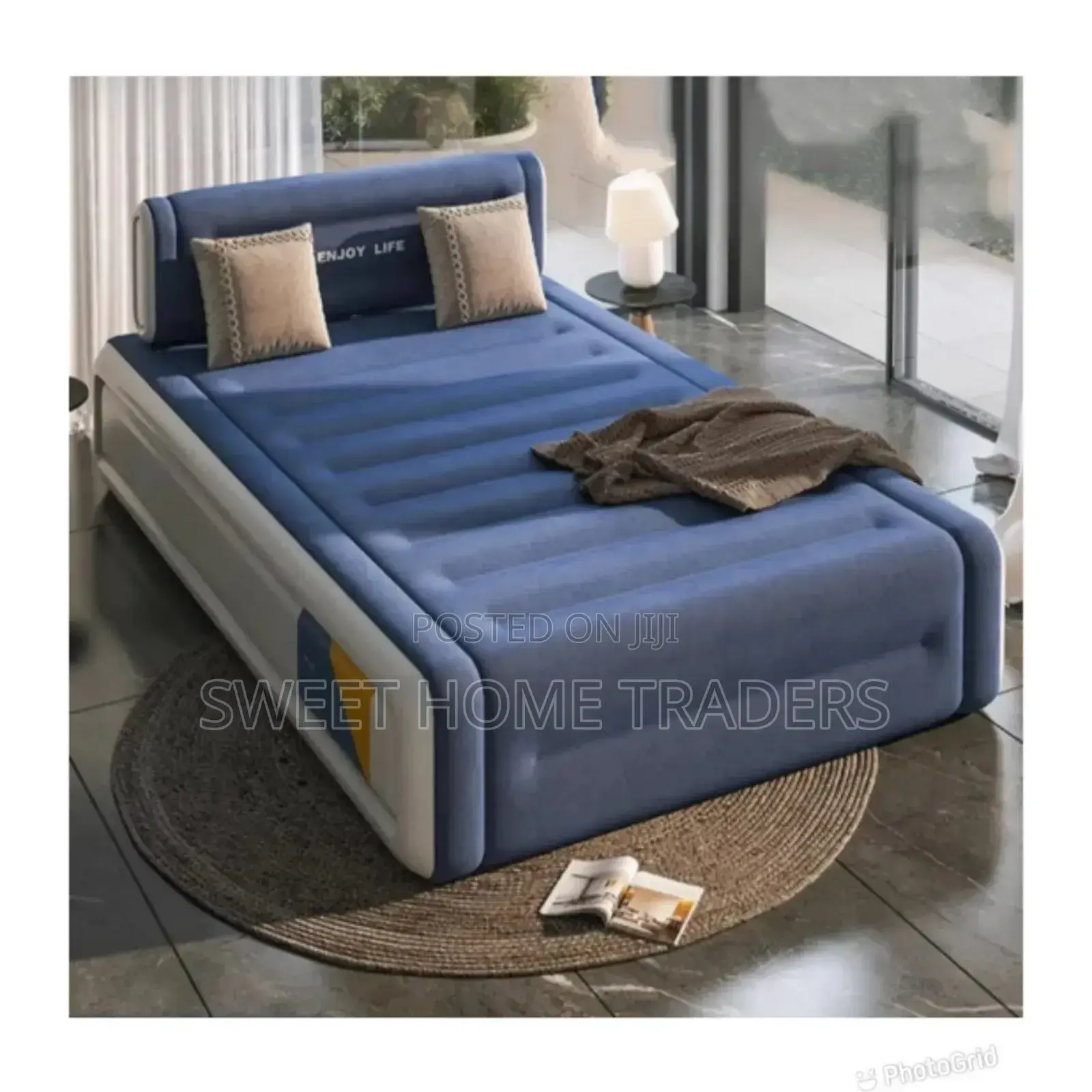 Double King-Size Inflatable Bed, Electric Pump