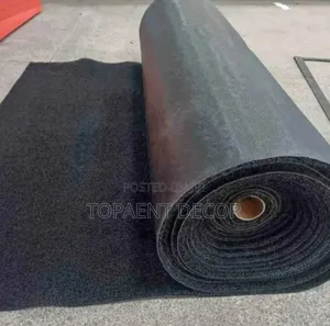 Black Spaghetti With Rubber Backing PVC ANTISLIP MATS