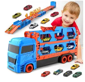 1.6 M Transport Truck With 6 Die Cast Cars