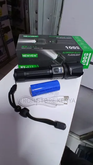 Newvew Torch Aluminium Flashlight With 26650 Battery