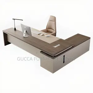 Office Tables:1.6 Meters L-Fashioned Wooden Executive Table