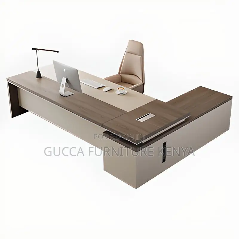 Office Tables:1.6 Meters L-Fashioned Wooden Executive Table