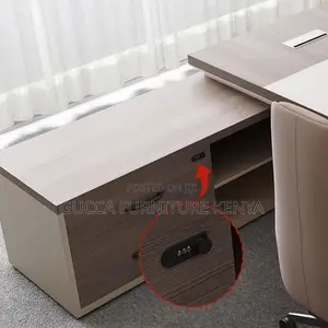 Office Tables:1.6 Meters L-Fashioned Wooden Executive Table