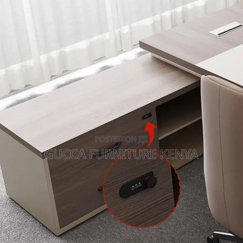 Office Tables:1.6 Meters L-Fashioned Wooden Executive Table