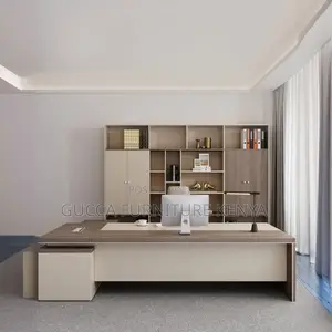 Office Tables:1.6 Meters L-Fashioned Wooden Executive Table