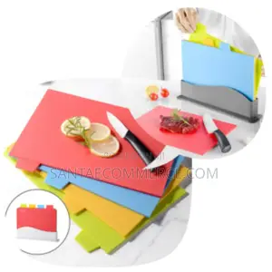 4 PCS Chopping Boards With Stand Set