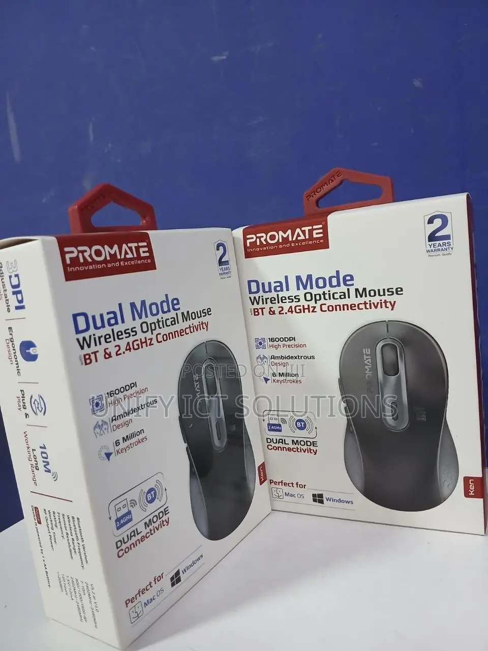Promate Dual Mode Rechargeable Wireless Mouse