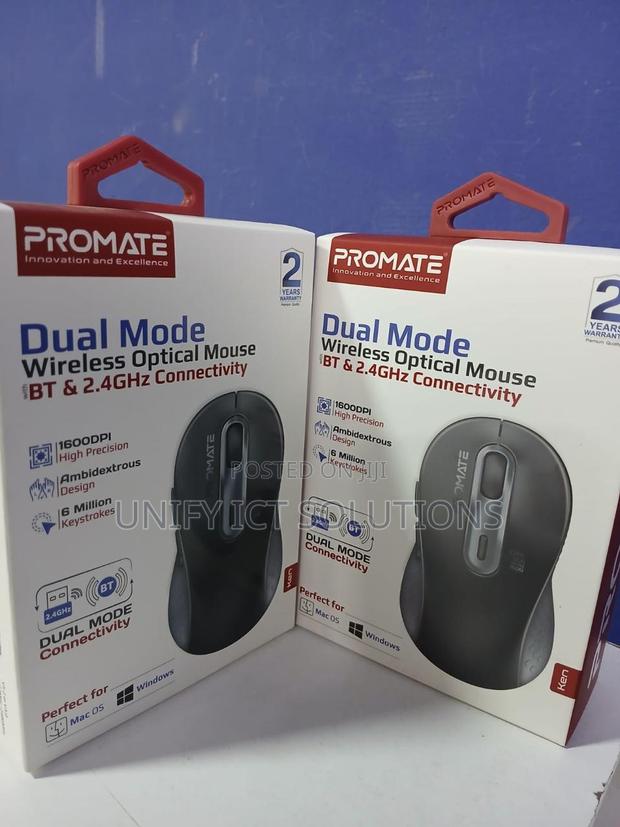 Promate Dual Mode Rechargeable Wireless Mouse - thumbnail 2