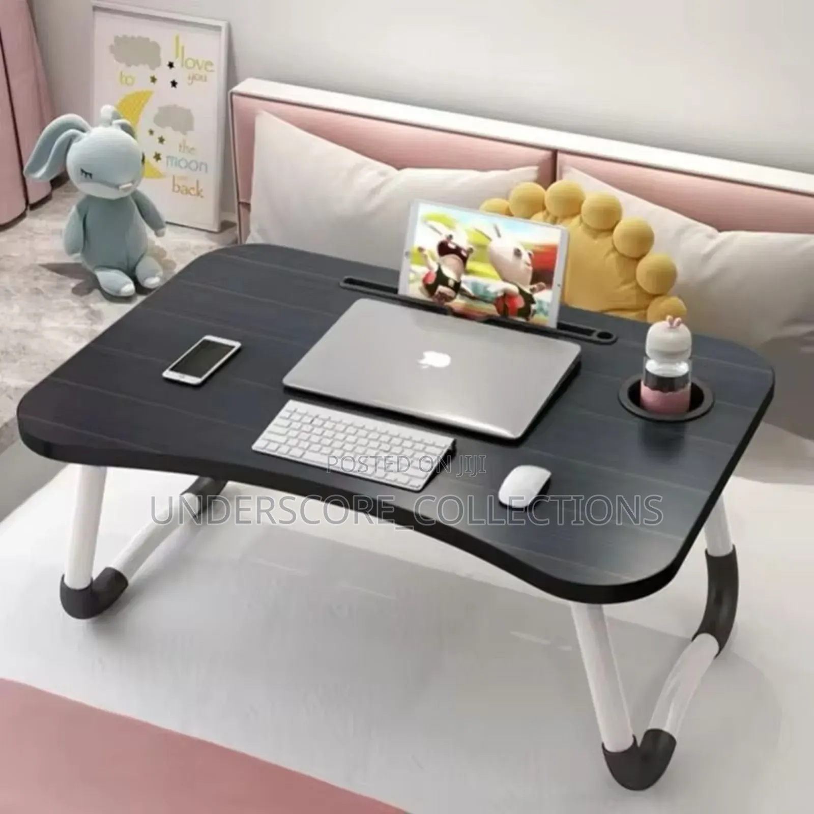 *Folding Breakfast/ Study Table Laptop Desk on the Bed,