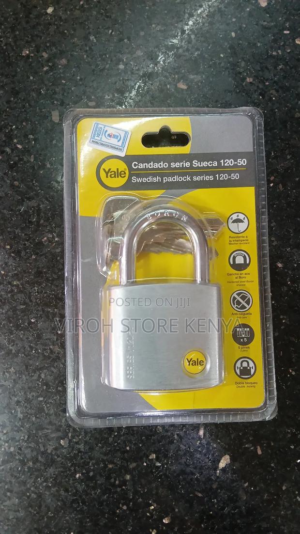 Original Yale Padlock 50mm Y120 Series 3 Keys Anti-Theft