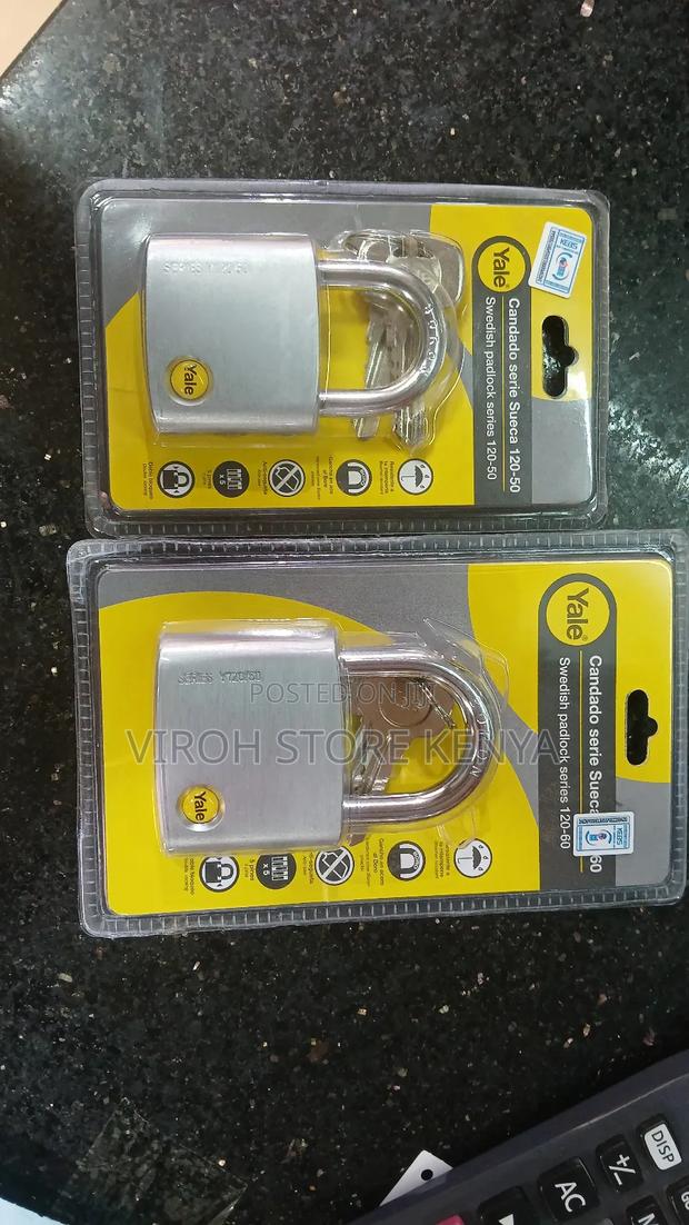 Yale Padlpadlocks 50mm / 60mm 3 Key 100% Secure Padlock - main view