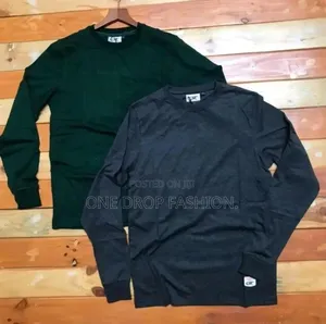 Plain T-Shirts Longsleved/M-3xl