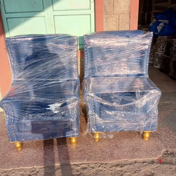 Church King-Size Chairs Blue Leather Colour - thumbnail 3
