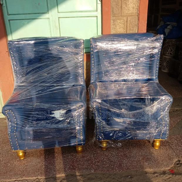 Church King-Size Chairs Blue Leather Colour - thumbnail 4