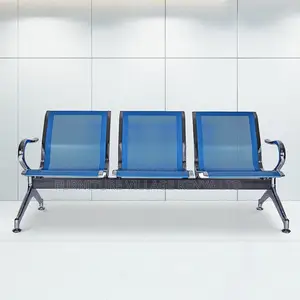 3-Seater Metallic Reception Bench