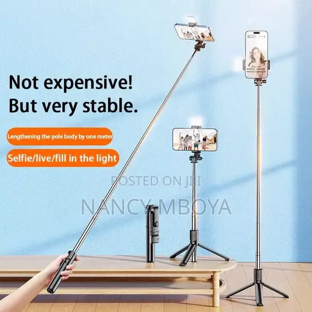 Bluetooth 1M Selfie Stick Tripod 3 in 1