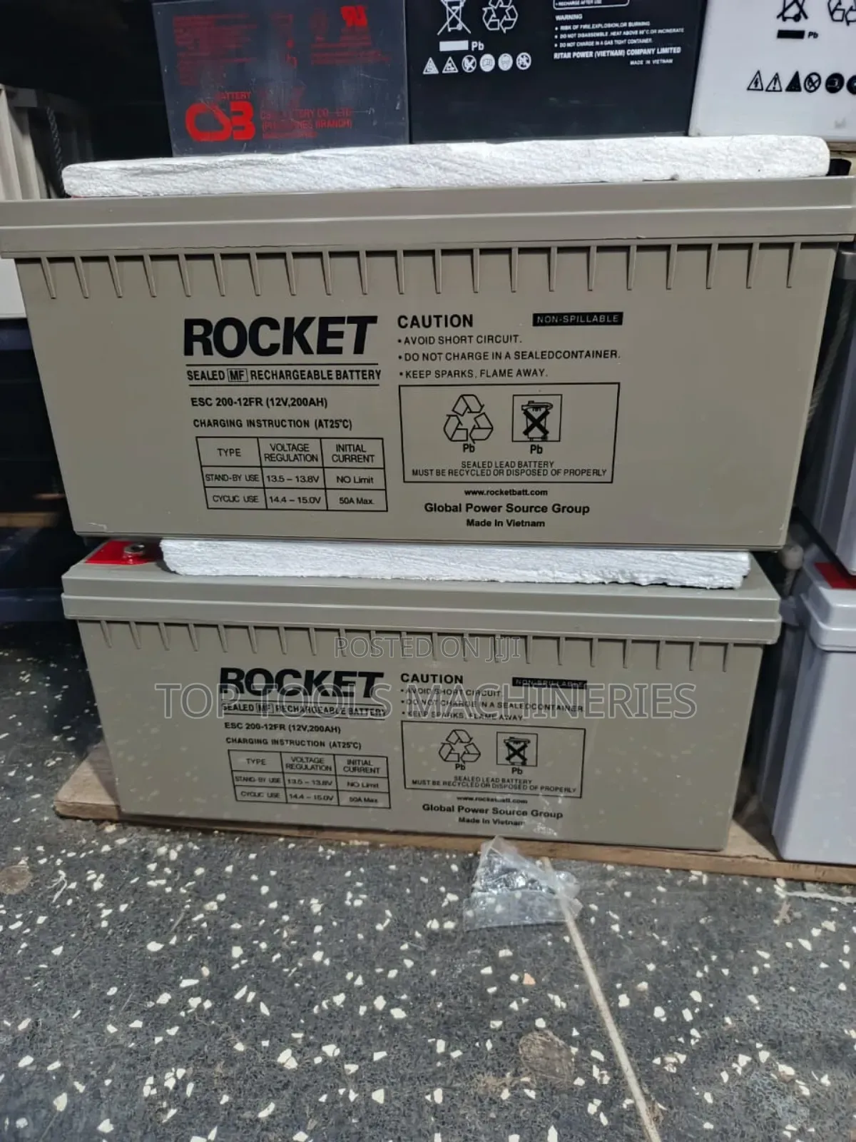 Rocket 200ah 12V Deep Cycle Batteries Made in Vietnam