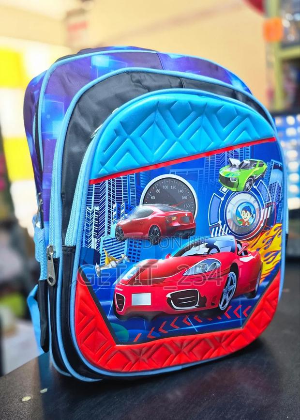 *Children Cartoon Themed School Backpack - thumbnail 4