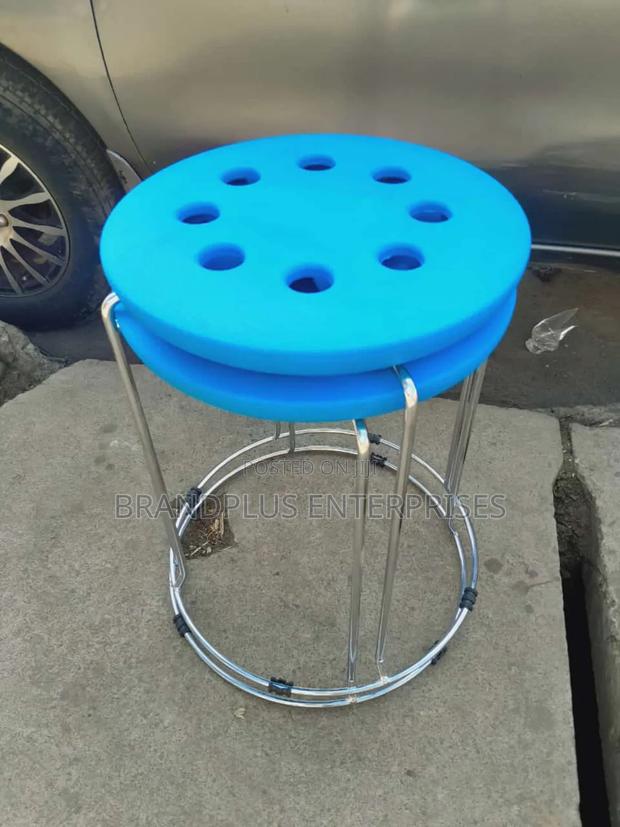Blue Stackable Stools - main view