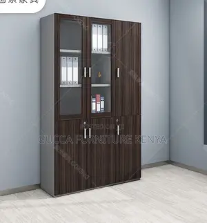 Cabinets: 3-Door Wooden Imported Office Cabinet