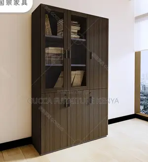 Cabinets: 3-Door Wooden Imported Office Cabinet