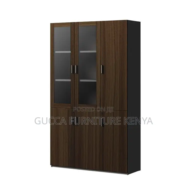 Cabinets: 3-Door Wooden Imported Office Cabinet