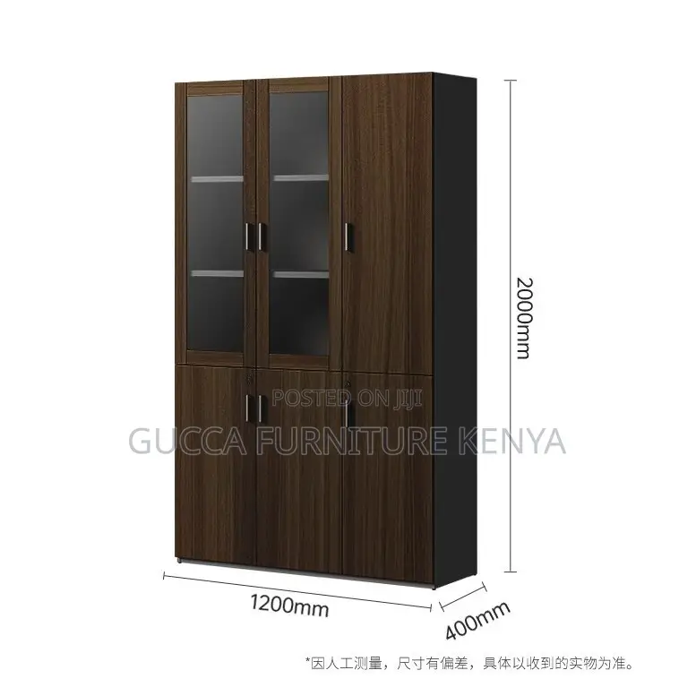 Cabinets: 3-Door Wooden Imported Office Cabinet